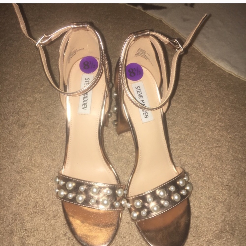Rose gold shoes